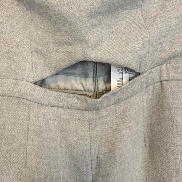 ASOS Jumpsuit Womens 12 Gray Cut Out Strapless Tube Wide Leg Flare Party NWT - Picture 5 of 11